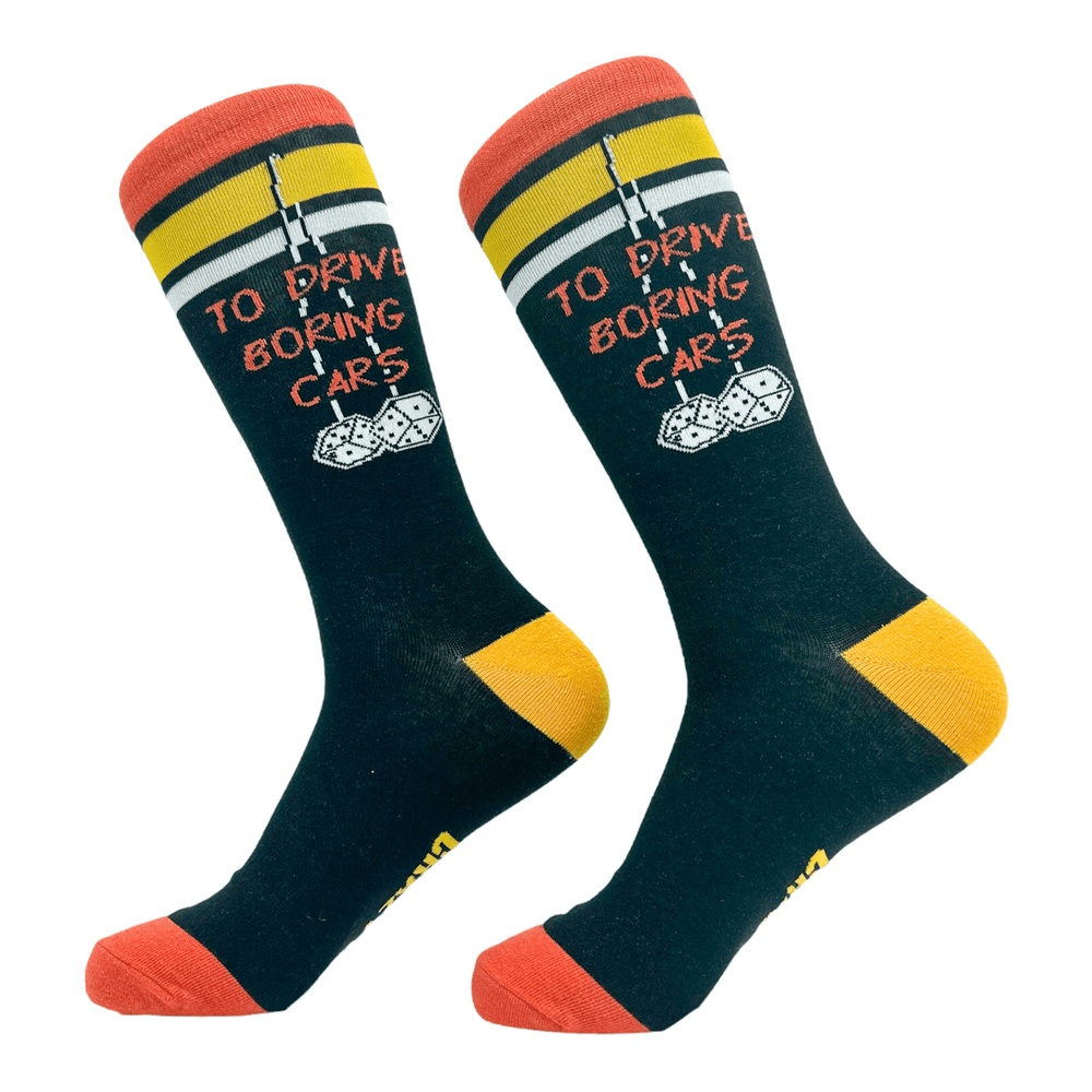 Men's Lifes Too Short To Drive Boring Cars Socks  -  Crazy Dog T-Shirts