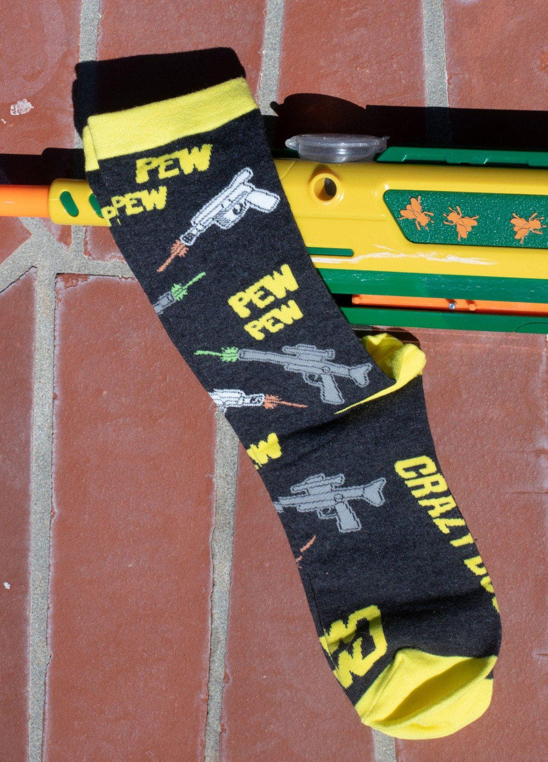 Men's Pew Pew Socks - Crazy Dog T-Shirts