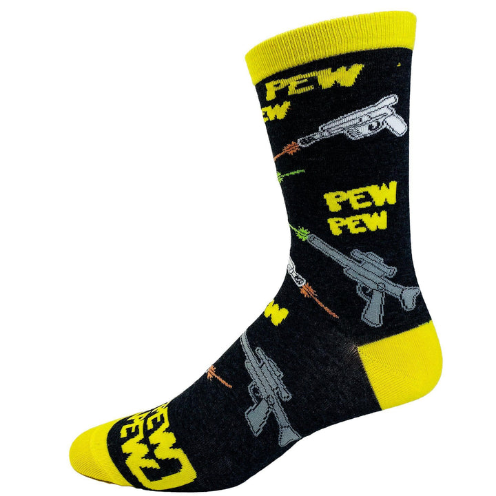 Men's Pew Pew Socks - Crazy Dog T-Shirts