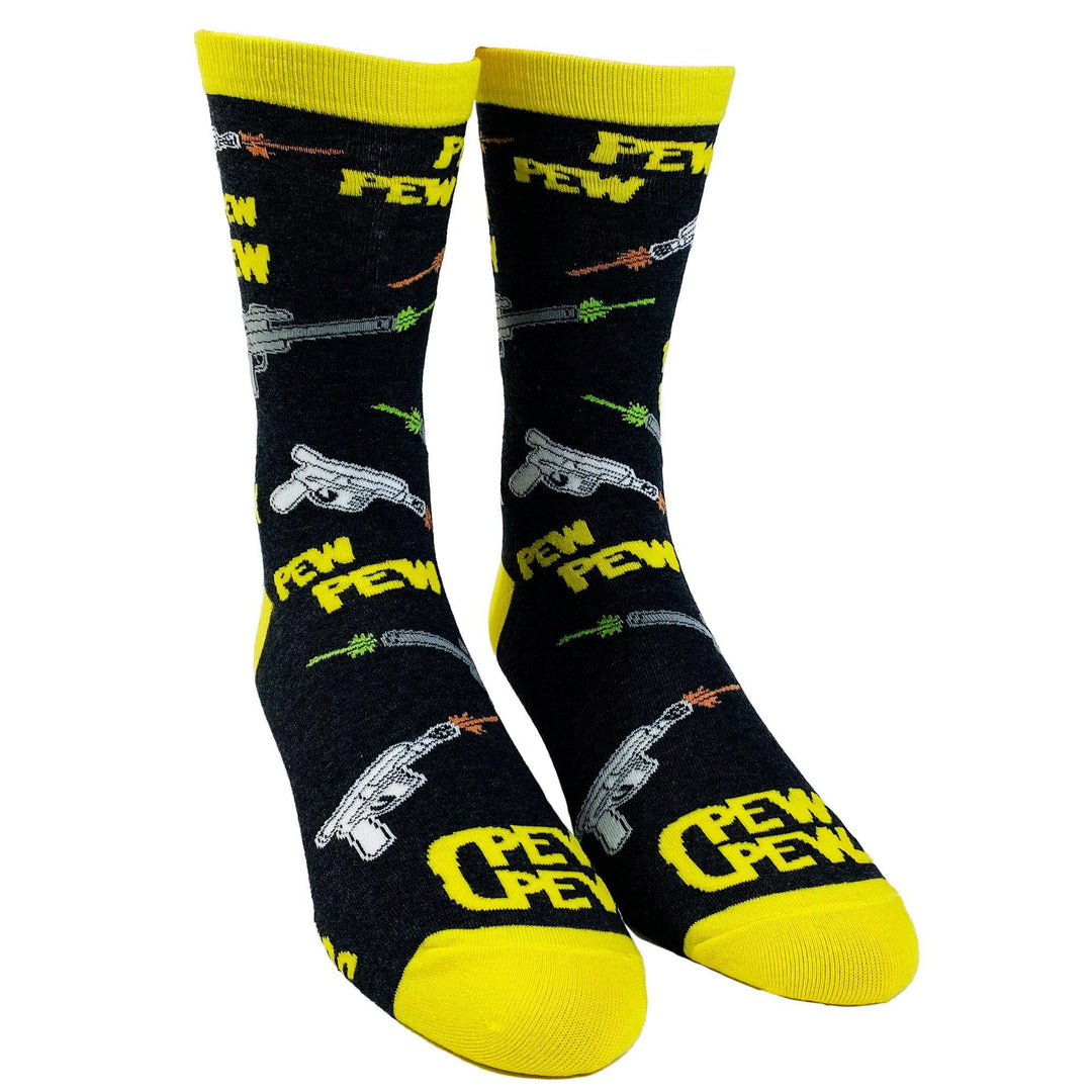 Men's Pew Pew Socks - Crazy Dog T-Shirts