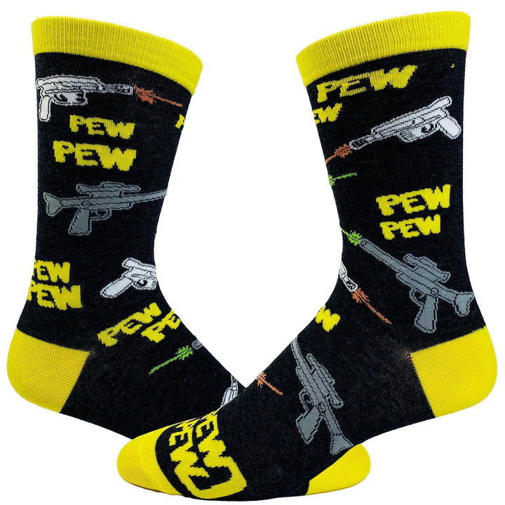 Men's Pew Pew Socks - Crazy Dog T-Shirts