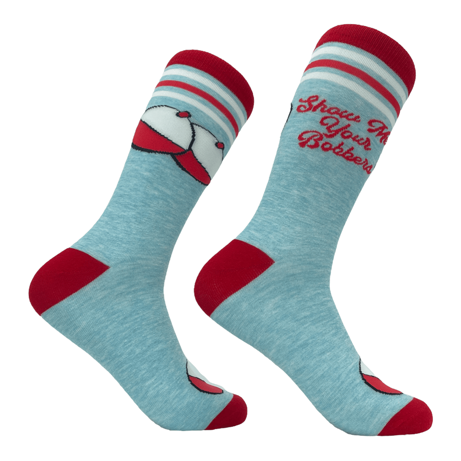 Men's Show Me Your Bobbers Socks  -  Crazy Dog T-Shirts