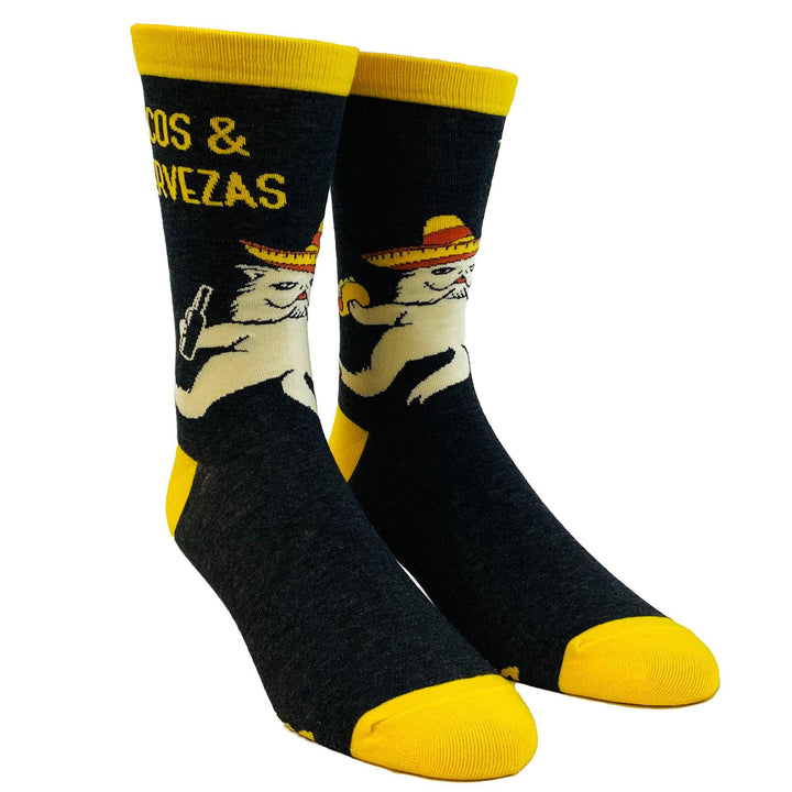 Men's Tacos And Cervezas Socks - Crazy Dog T-Shirts