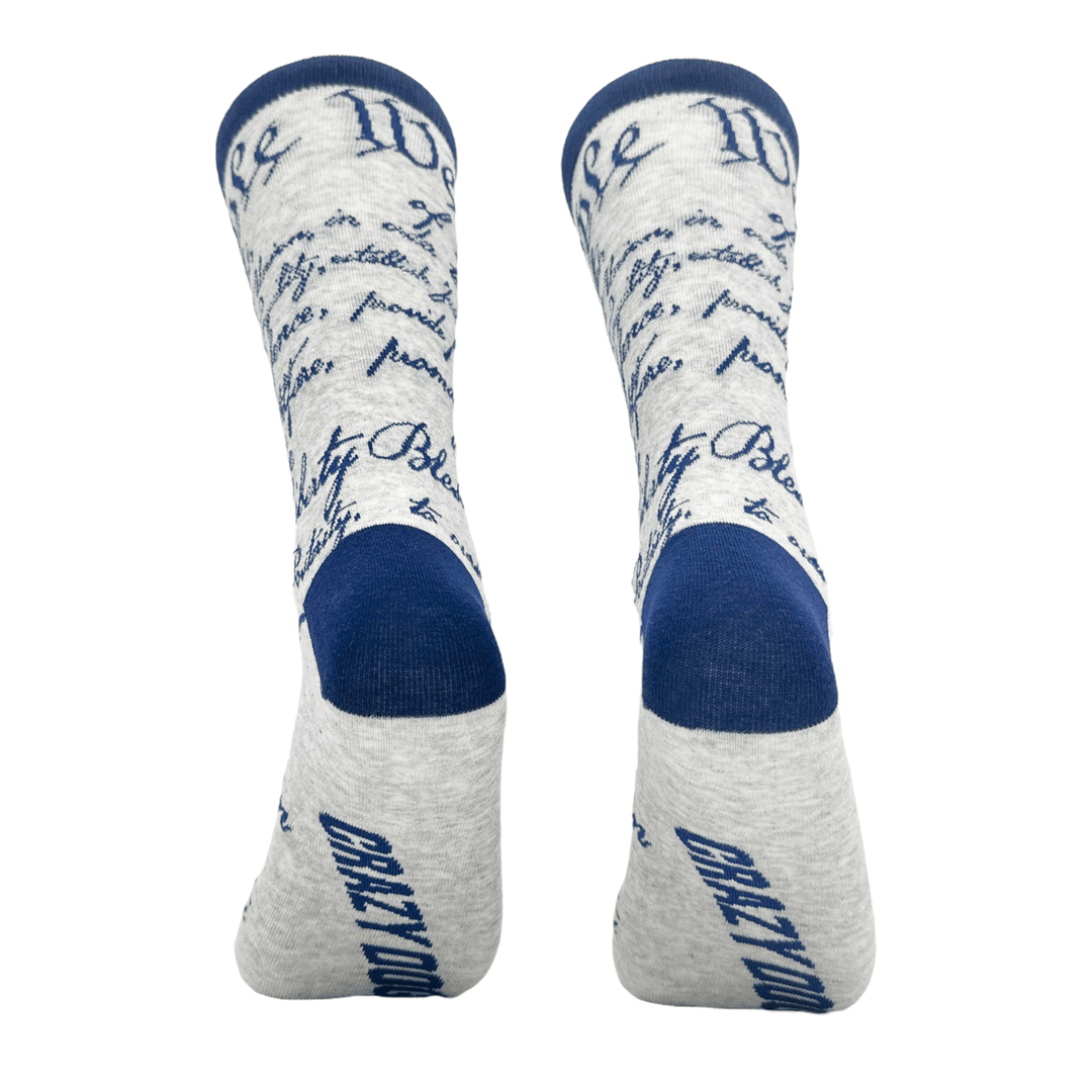 Men's US Constitution Socks  -  Crazy Dog T-Shirts