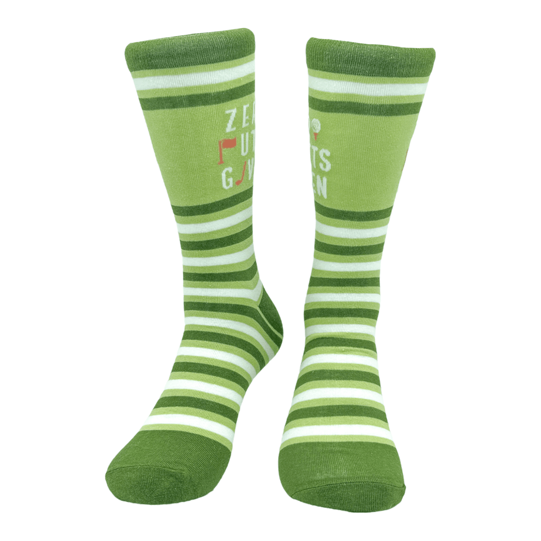 Men's Zero Putts Given Socks  -  Crazy Dog T-Shirts