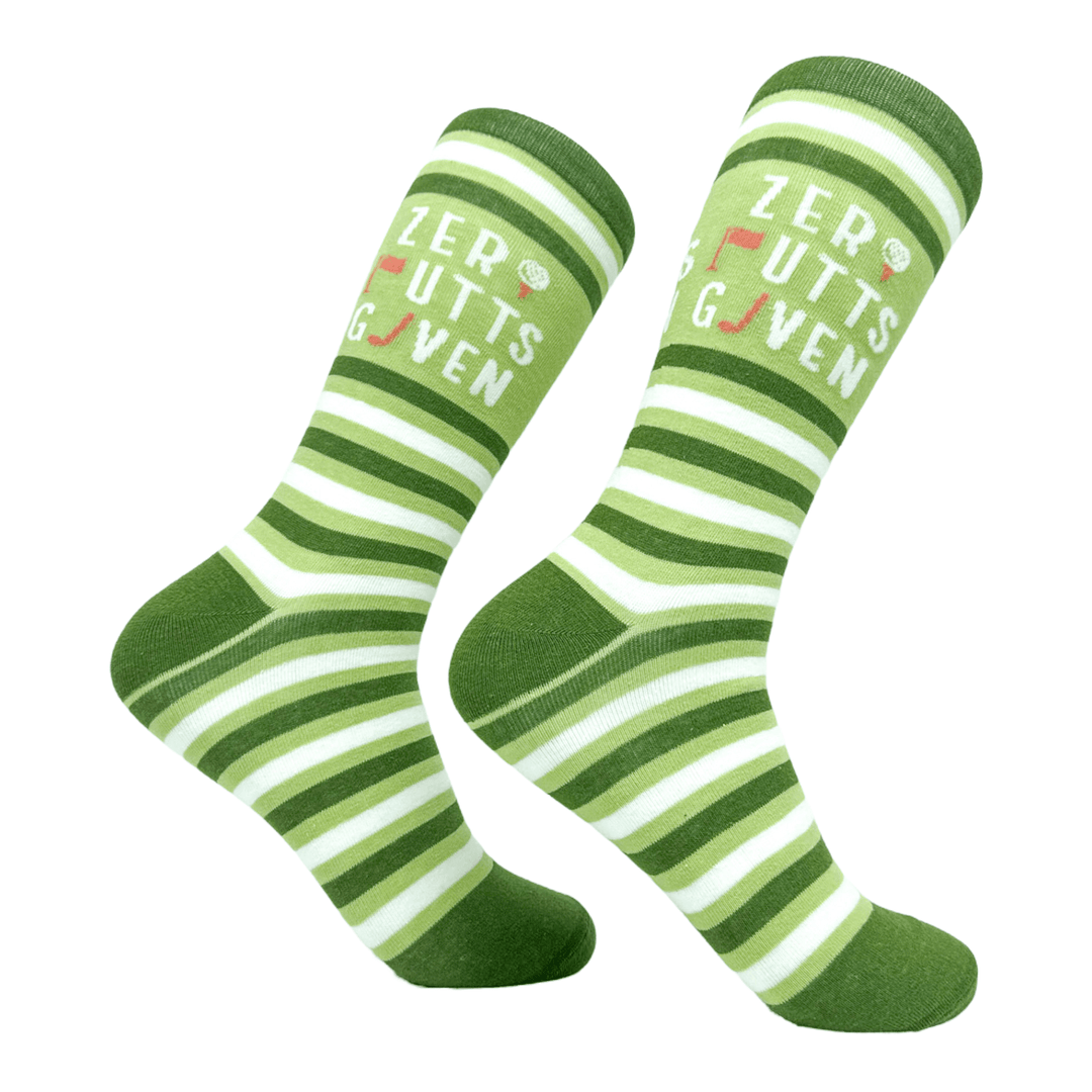 Men's Zero Putts Given Socks  -  Crazy Dog T-Shirts