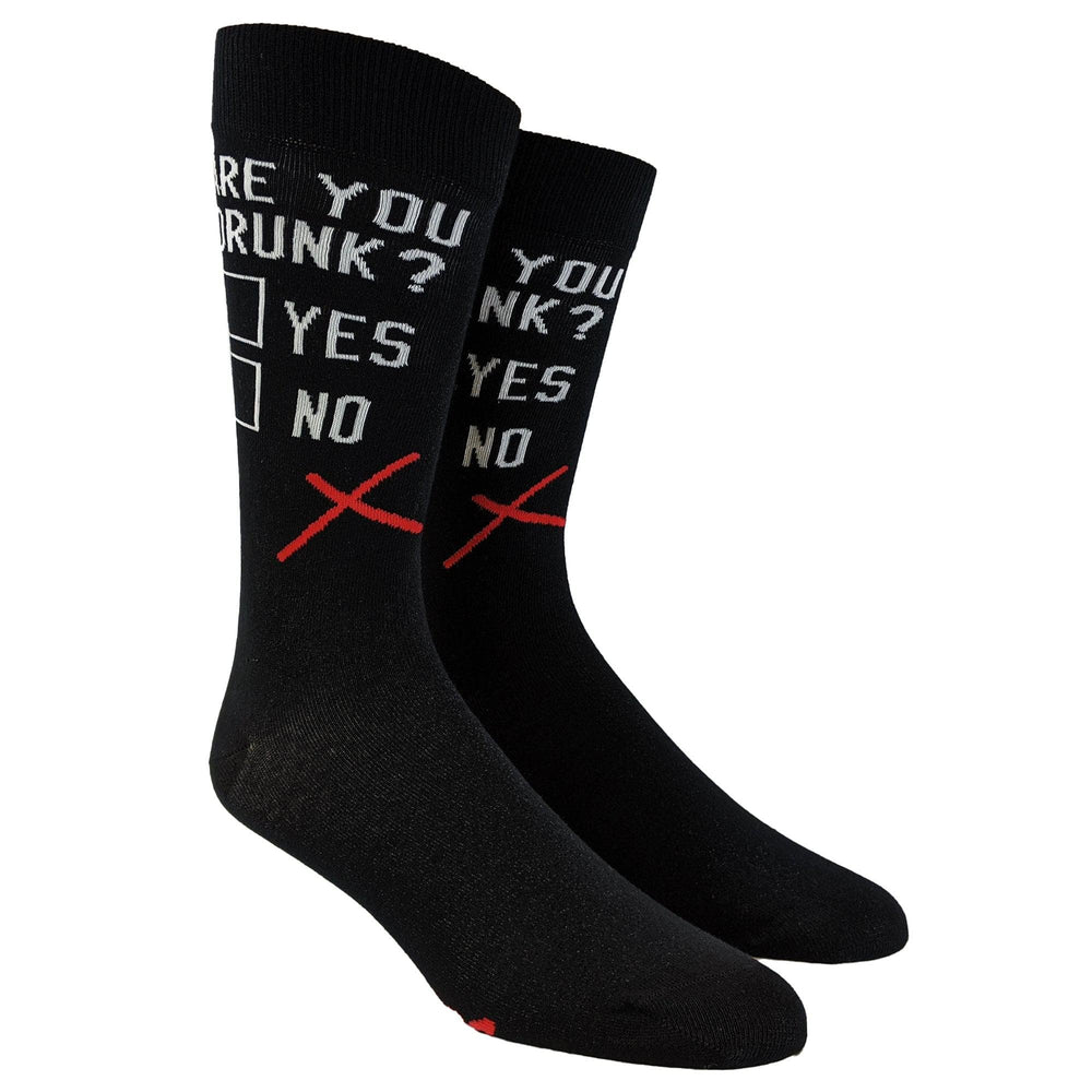 Mens Are You Drunk? Socks  -  Crazy Dog T-Shirts