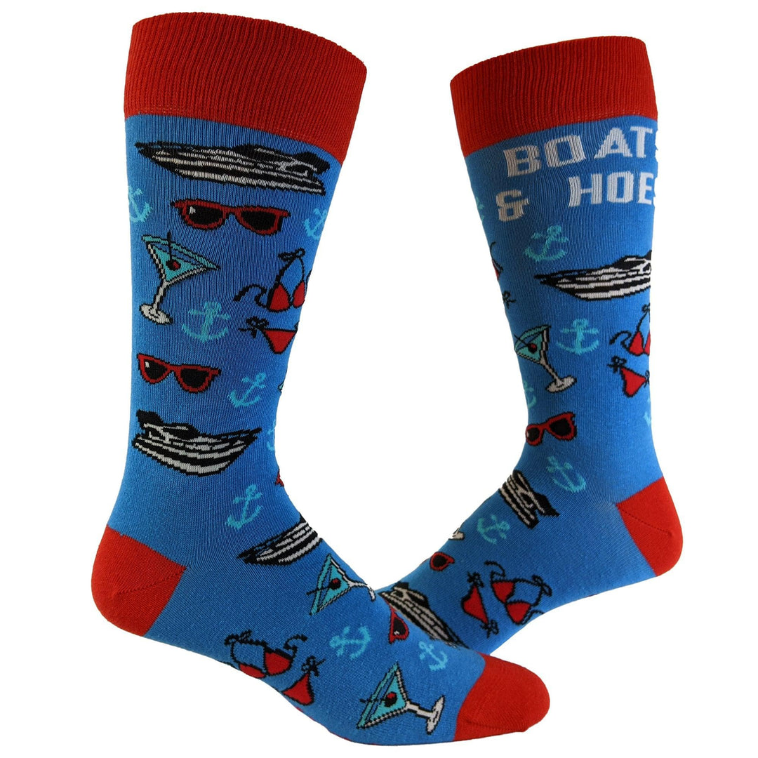 Mens Boats And Hoes Socks  -  Crazy Dog T-Shirts