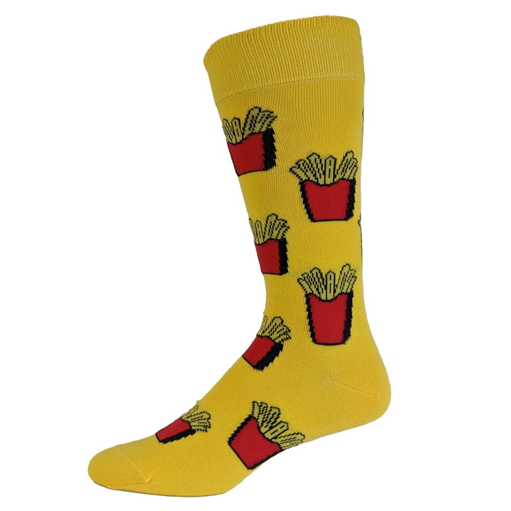 Mens Burgers And Fries Socks  -  Crazy Dog T-Shirts