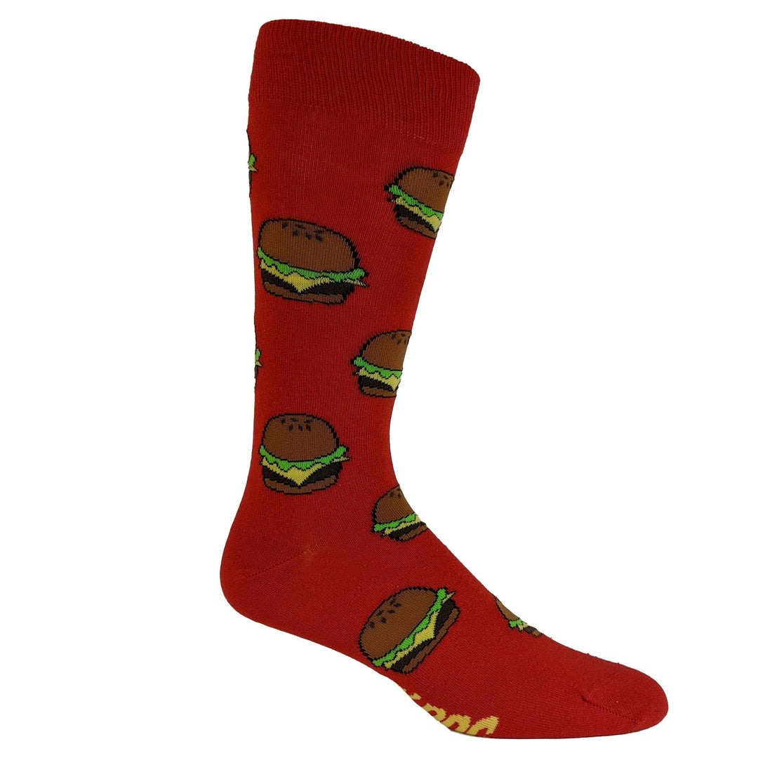 Mens Burgers And Fries Socks  -  Crazy Dog T-Shirts