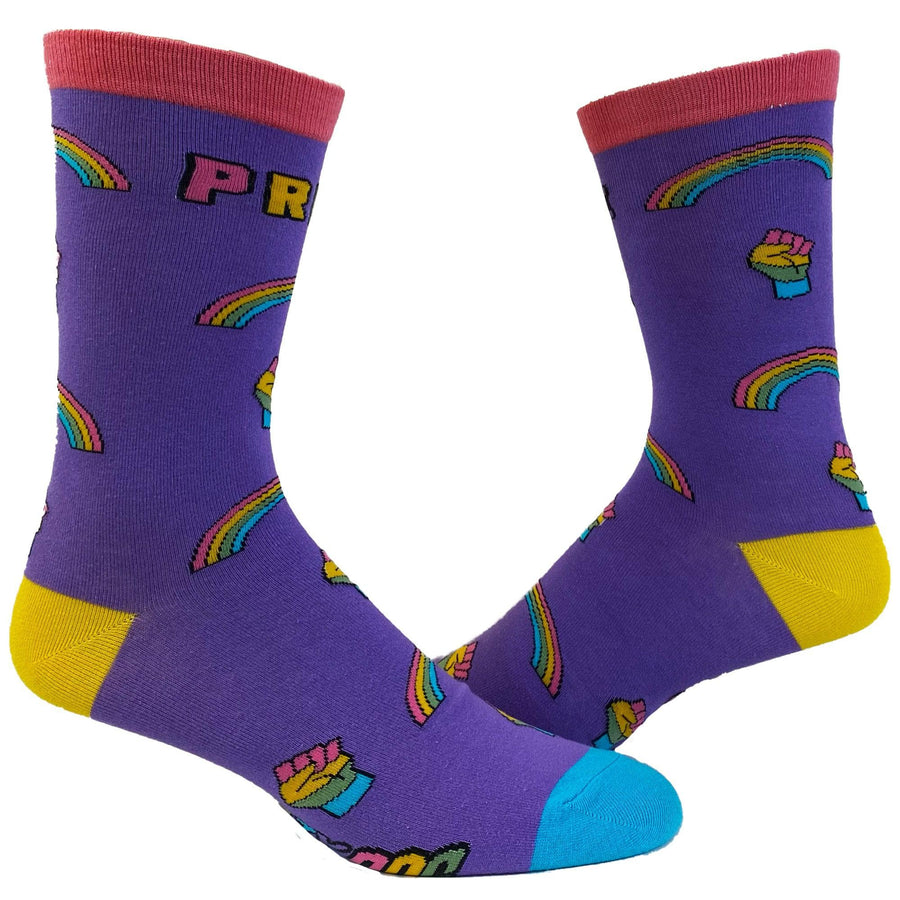 Mens Gay Pride Socks  -  Crazy Dog T-Shirts