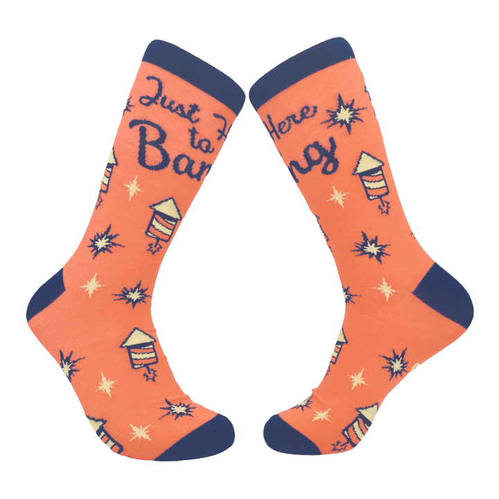 Mens Here To Bang Socks  -  Crazy Dog T-Shirts