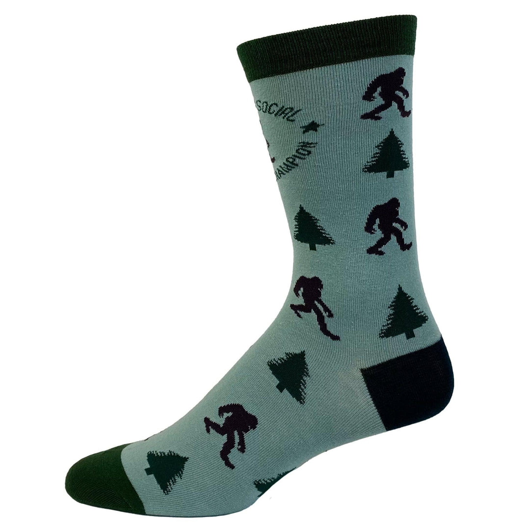 Mens Social Distancing Champion Socks  -  Crazy Dog T-Shirts