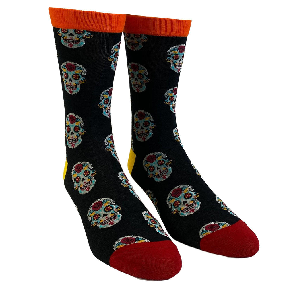 Mens Sugar Skull Socks  -  Crazy Dog T-Shirts