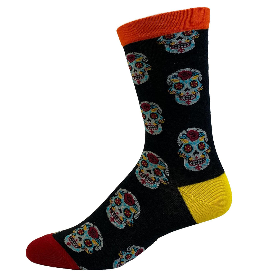 Mens Sugar Skull Socks  -  Crazy Dog T-Shirts