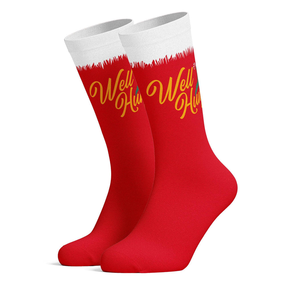 Mens Well Hung Socks  -  Crazy Dog T-Shirts