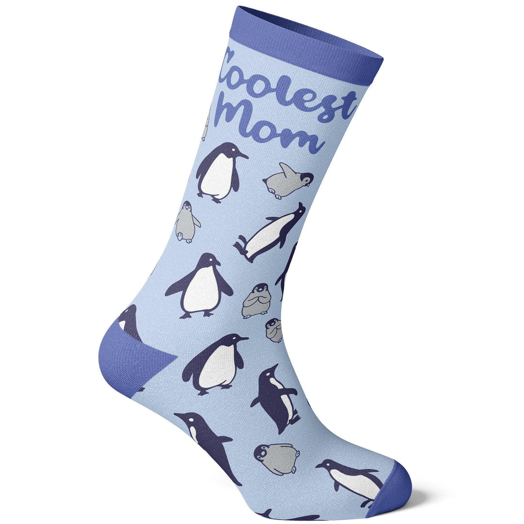 Women's Coolest Mom Penguins Socks  -  Crazy Dog T-Shirts