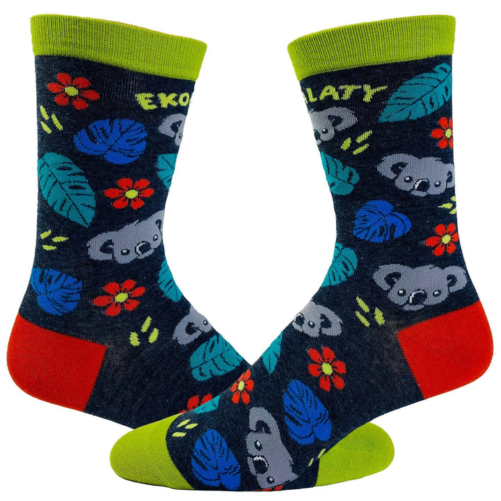 Women's Ekoalaty Socks - Crazy Dog T-Shirts