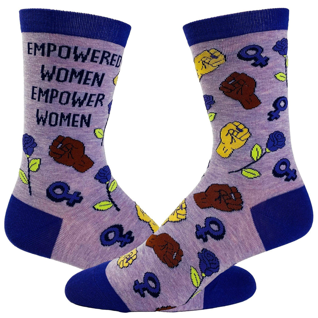 Women's Empowered Women Empower Women Socks - Crazy Dog T-Shirts