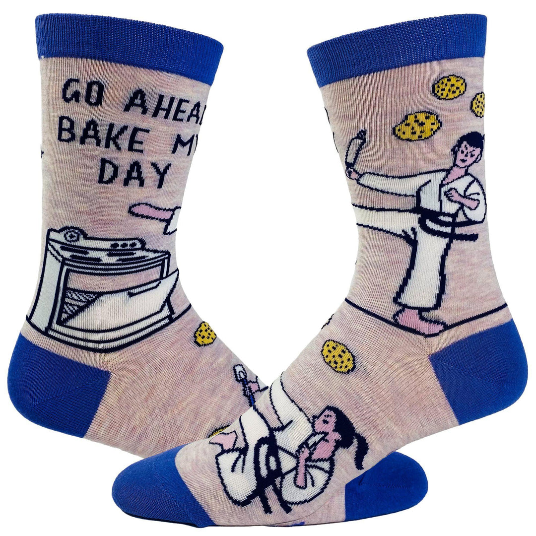 Women's Go Ahead Bake My Day Socks - Crazy Dog T-Shirts