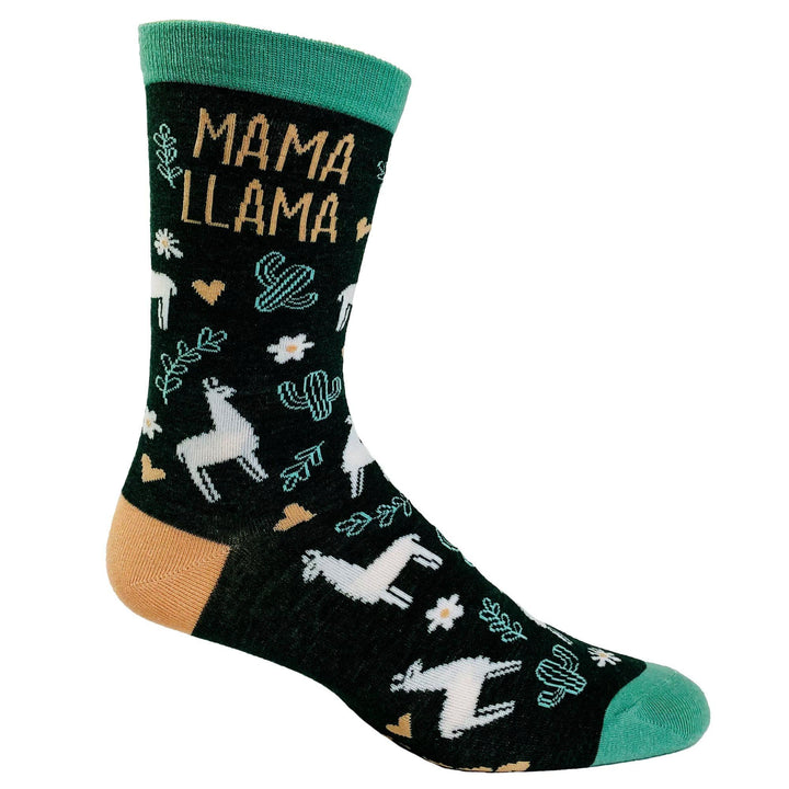 Women's Mama Llama Socks - Crazy Dog T-Shirts