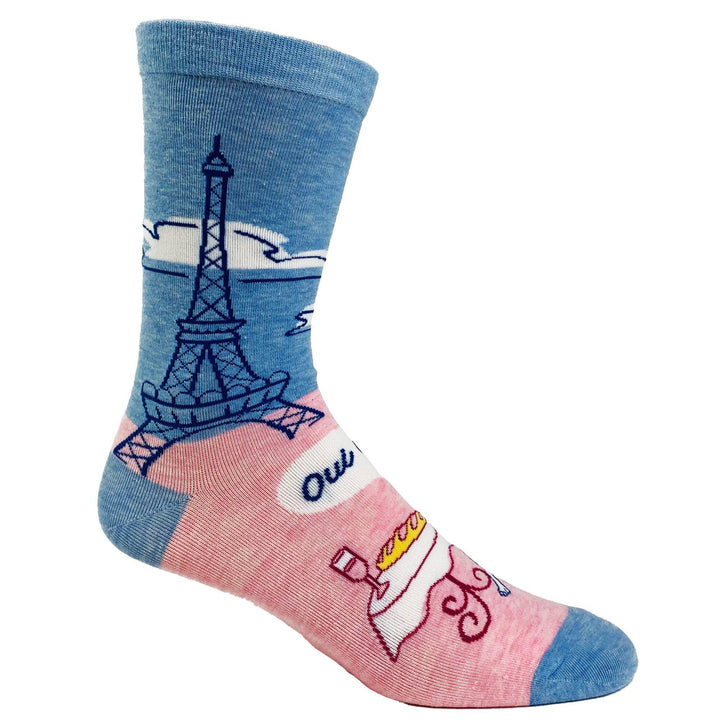 Women's Oui Oui Socks - Crazy Dog T-Shirts