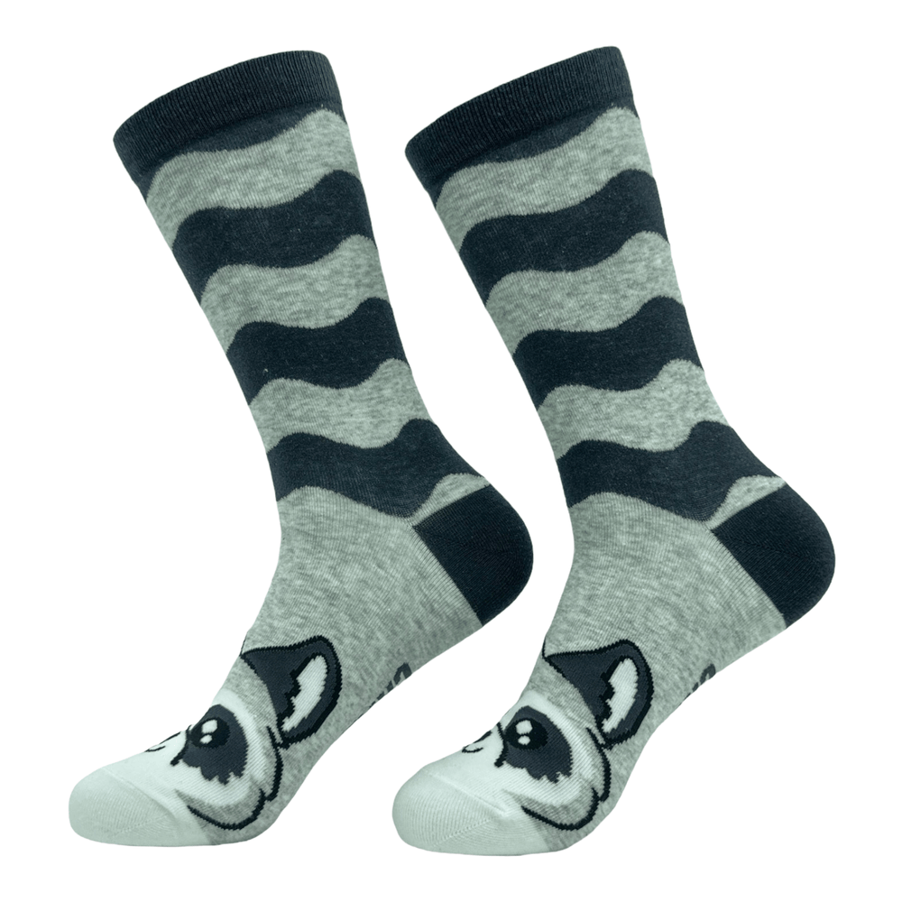 Women's Raccoon Socks  -  Crazy Dog T-Shirts