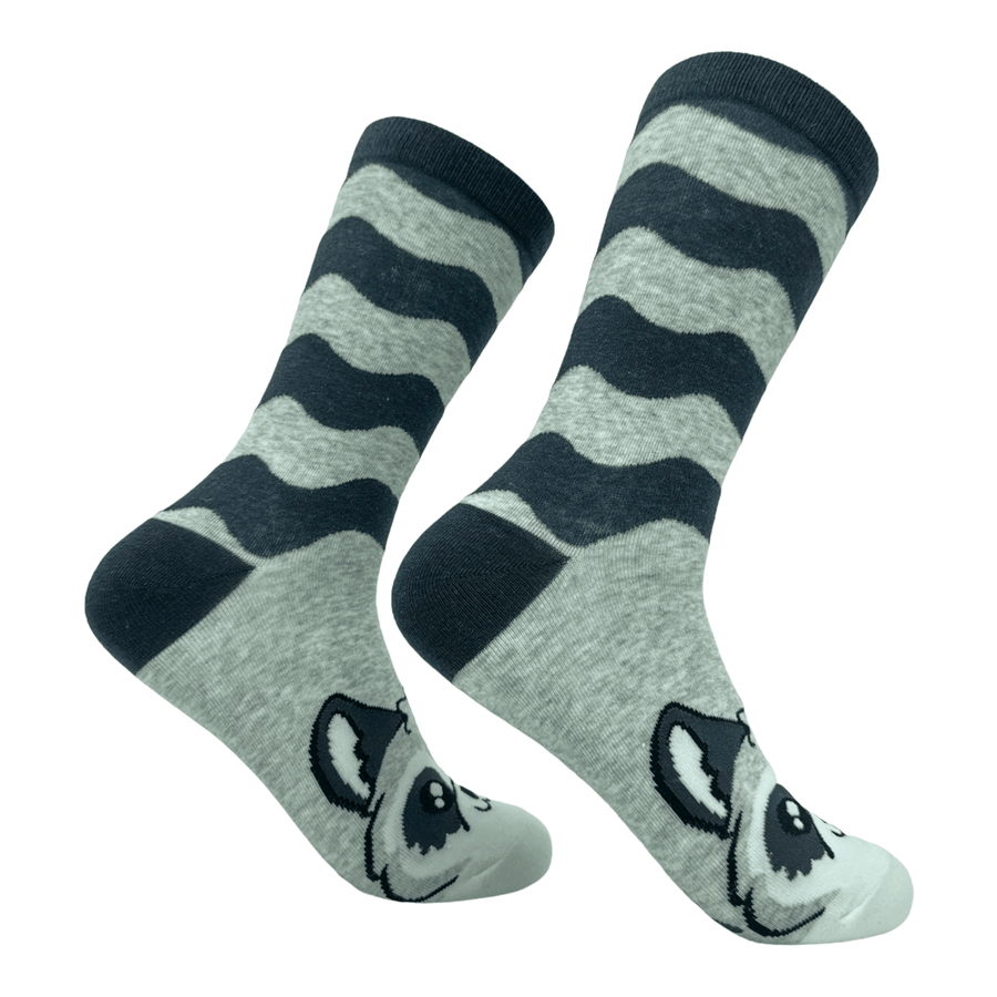 Women's Raccoon Socks  -  Crazy Dog T-Shirts