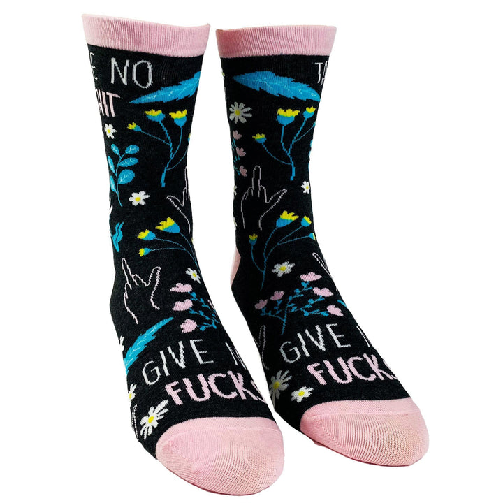 Women's Take No Shit Give No Fucks Socks - Crazy Dog T-Shirts