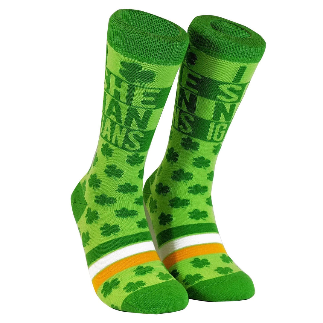 Womens I Clover Shenanigans Socks - Crazy Dog T-Shirts