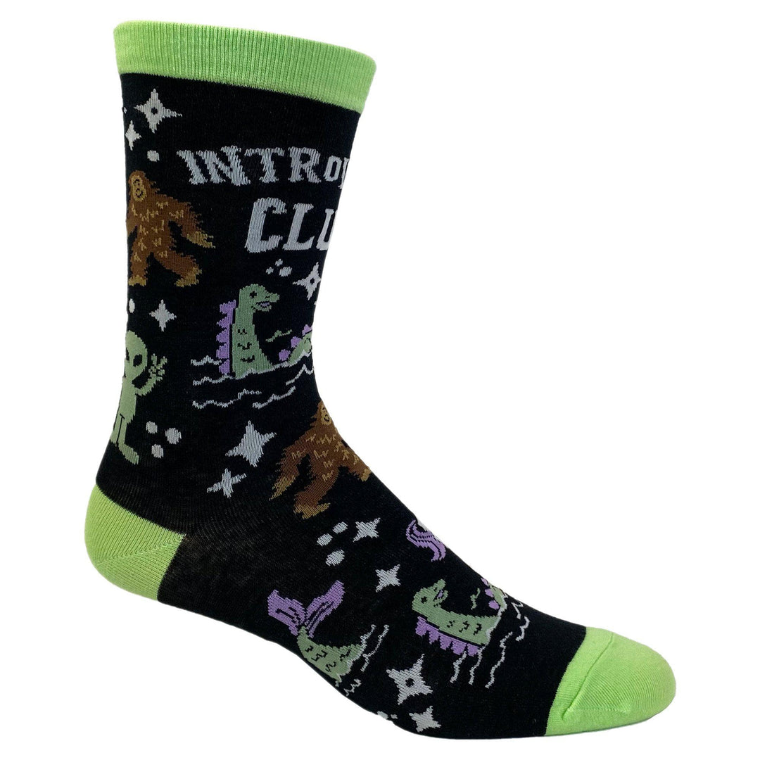 Womens Introverts Club Socks - Crazy Dog T-Shirts