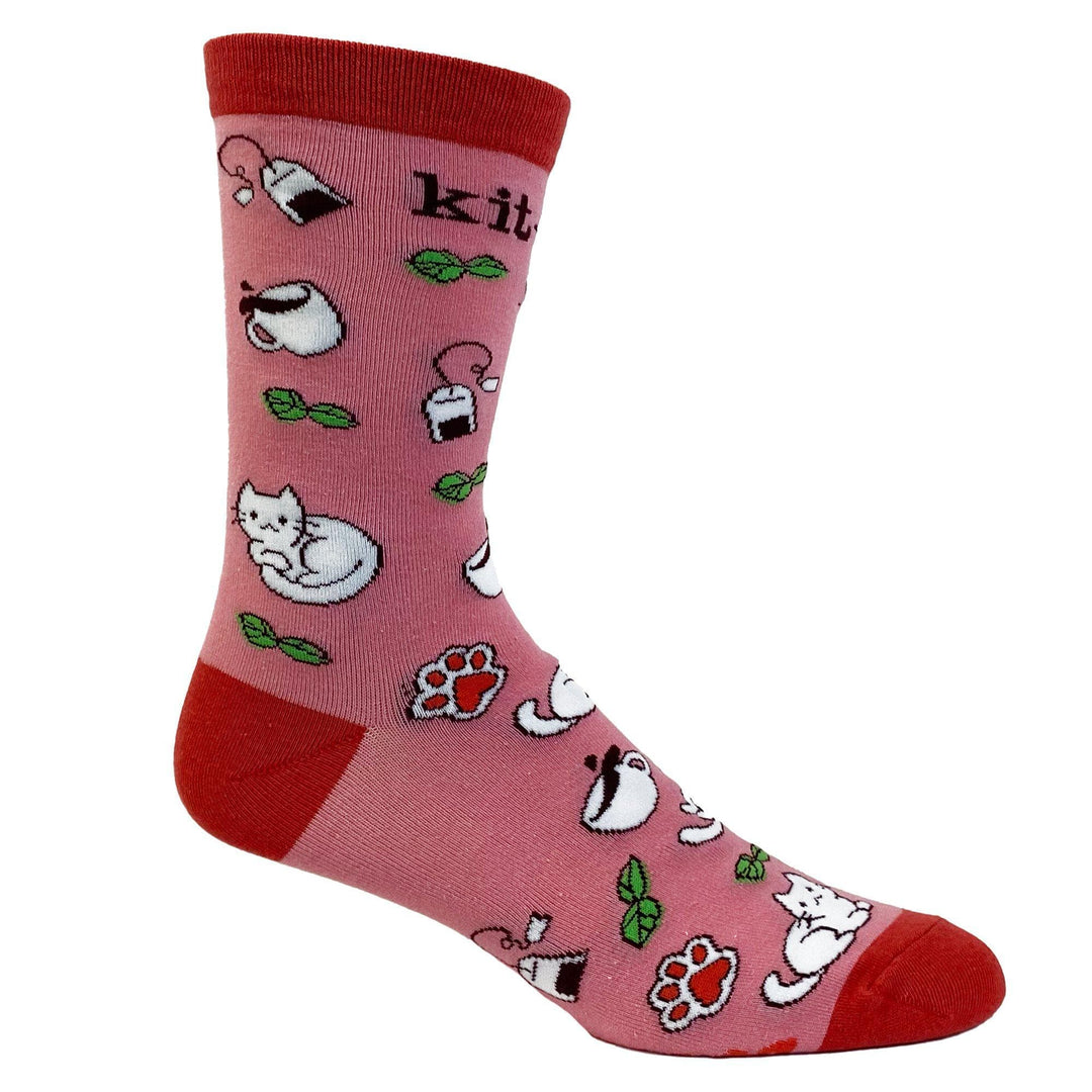 Womens Kit Tea Socks - Crazy Dog T-Shirts