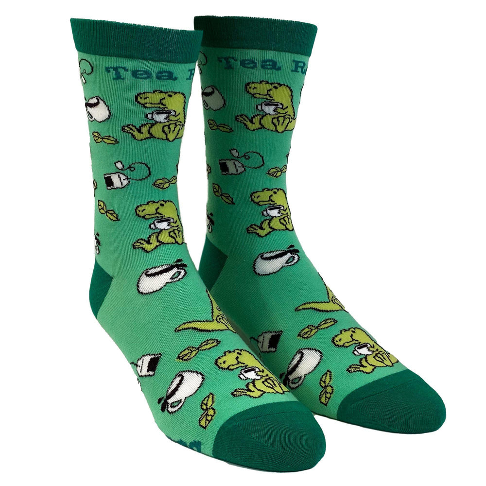 Womens Tea Rex Socks - Crazy Dog T-Shirts