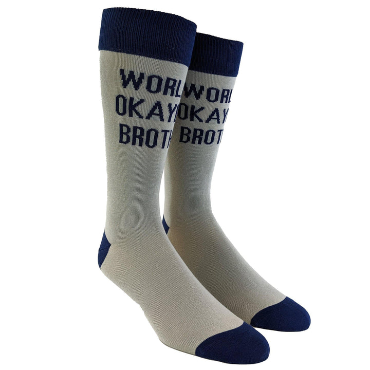 Youth Brother Socks Funny Cool Sibling Bro Graphic Novelty Footwear For Kids - Crazy Dog T-Shirts