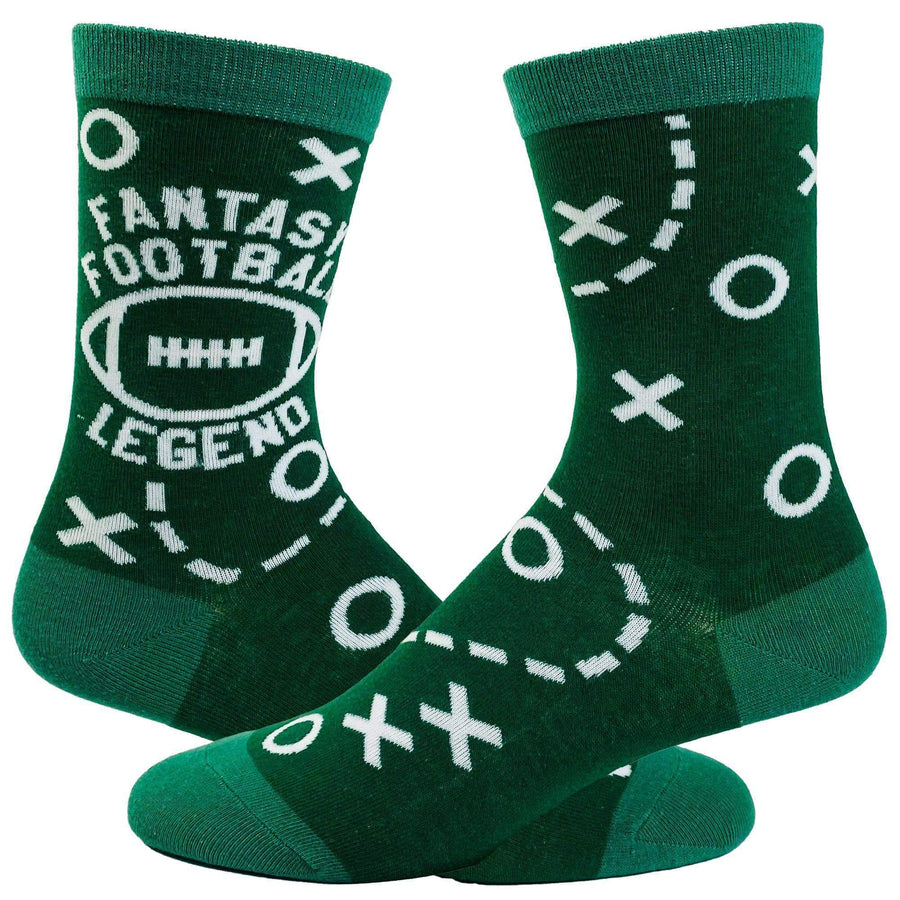 Youth Fantasy Football Legend Socks - Crazy Dog T-Shirts