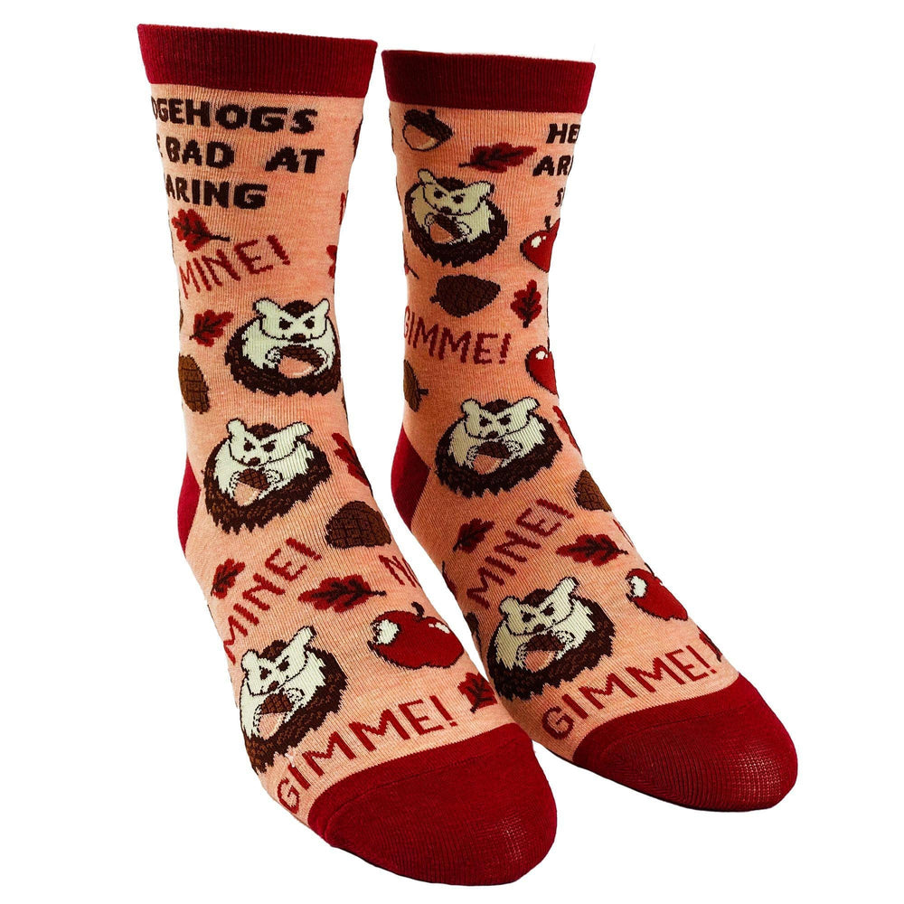 Youth Hedgehogs Are Bad At Sharing Socks - Crazy Dog T-Shirts