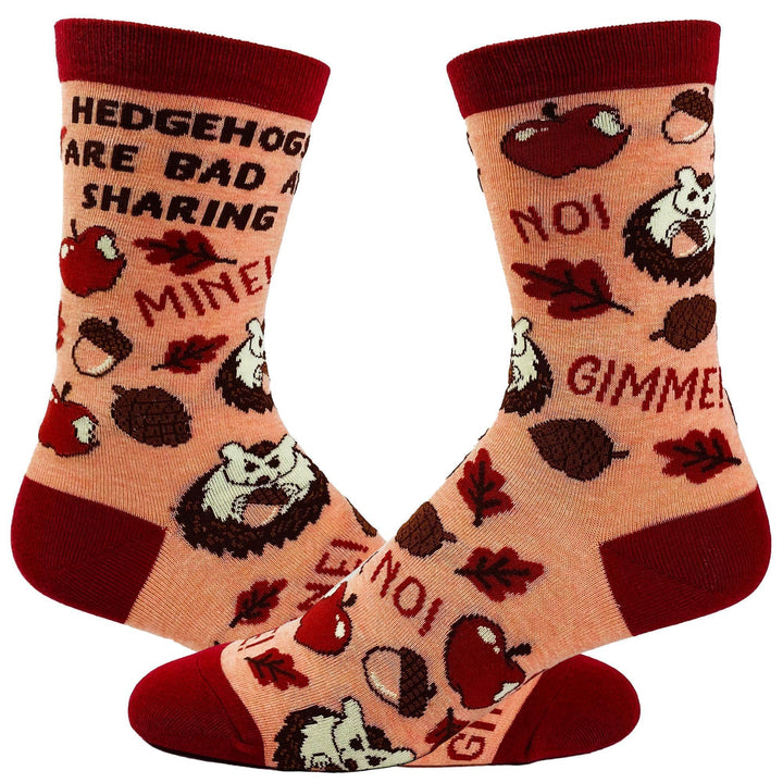 Youth Hedgehogs Are Bad At Sharing Socks - Crazy Dog T-Shirts