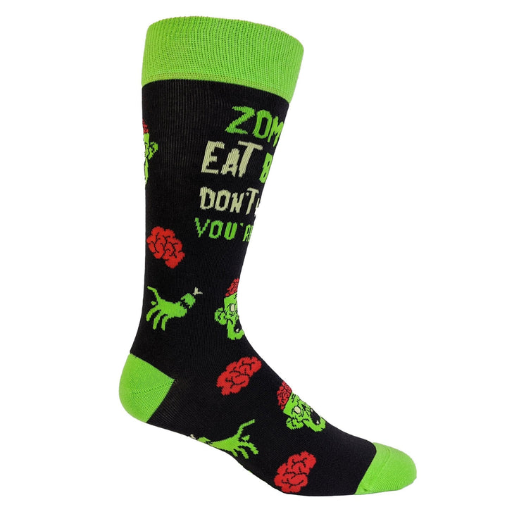 Zombies Eat Brains Socks  -  Crazy Dog T-Shirts