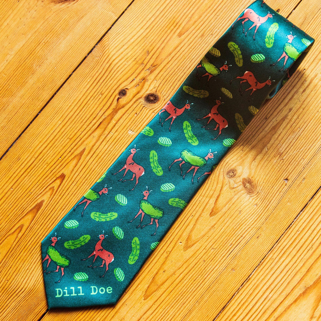 Dill Doe Neck Tie - Crazy Dog T-Shirts