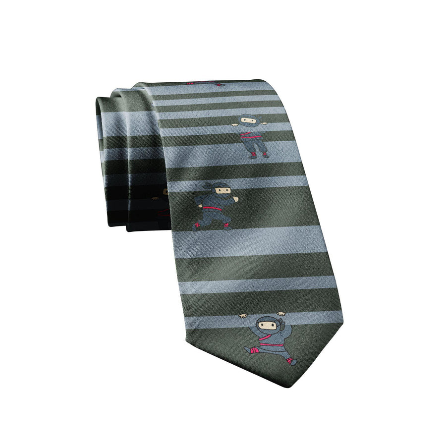 Ninjas Neck Tie - Crazy Dog T-Shirts