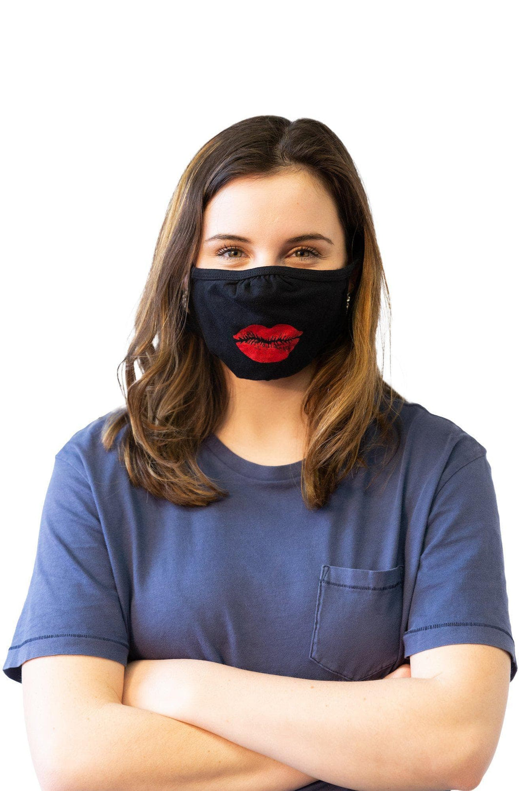 Big Lips Face Mask Mask - Crazy Dog T-Shirts