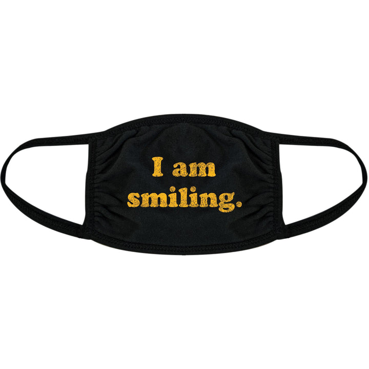 I Am Smiling Face Mask Mask - Crazy Dog T-Shirts