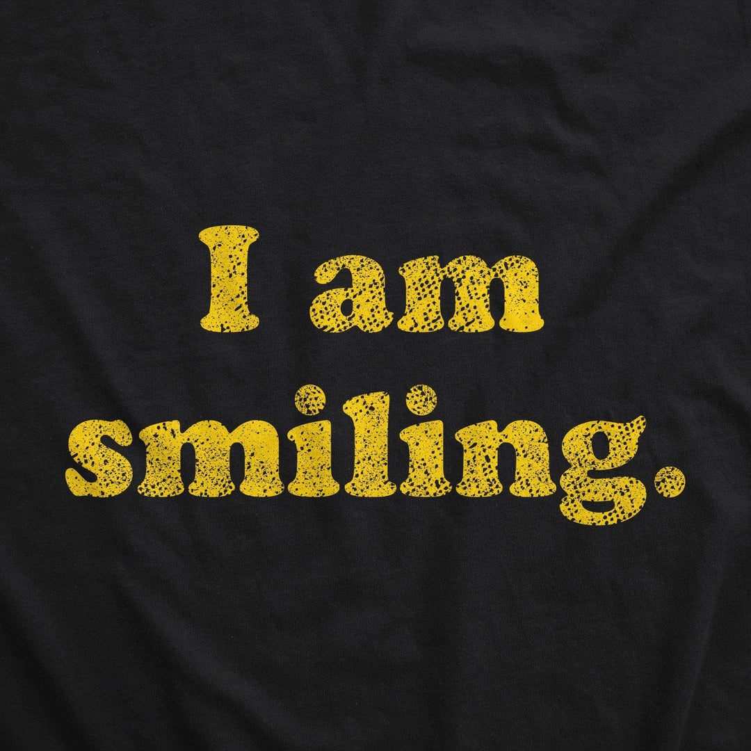 I Am Smiling Face Mask Mask - Crazy Dog T-Shirts