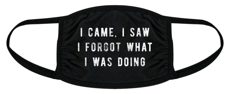 I Came I Saw I Forgot What I Was Doing Face Mask Mask - Crazy Dog T-Shirts