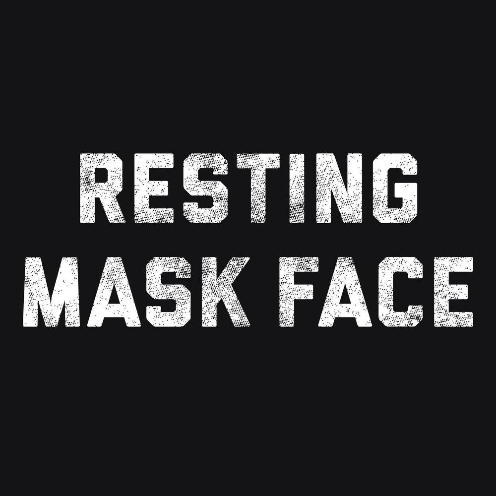 Resting Mask Face Face Mask Mask - Crazy Dog T-Shirts