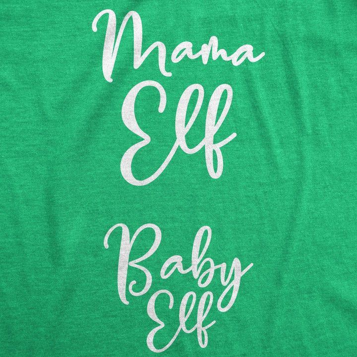 Mama Elf Baby Elf Maternity Tshirt  -  Crazy Dog T-Shirts