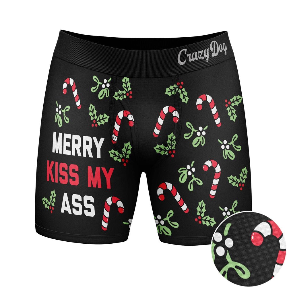 Merry Kiss My Ass  -  Crazy Dog T-Shirts