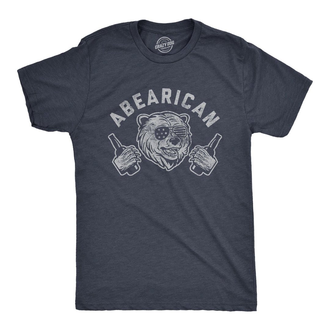 Abearican Men's Tshirt - Crazy Dog T-Shirts