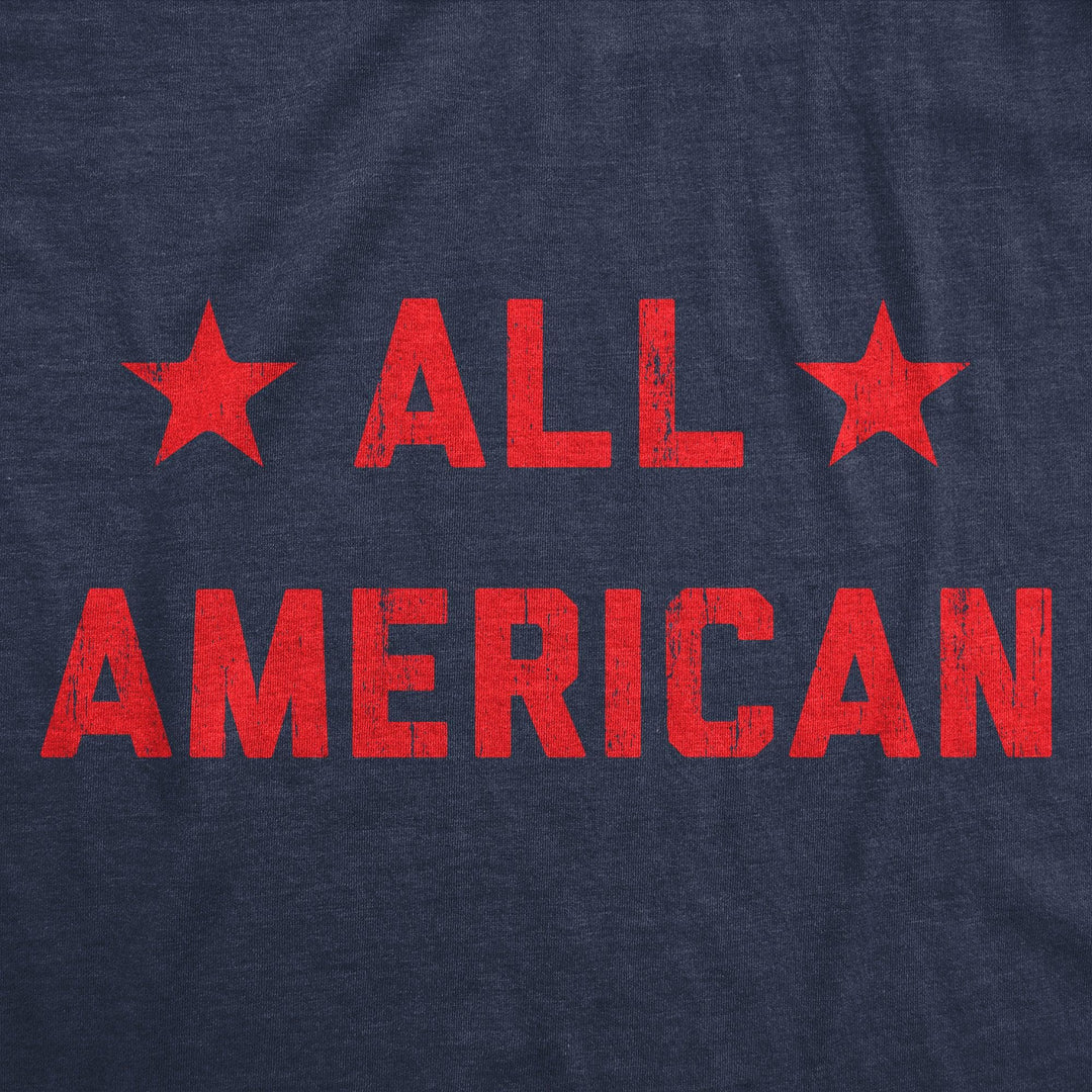 All American Men's Tshirt  -  Crazy Dog T-Shirts