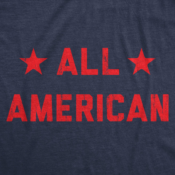 All American Men's Tshirt  -  Crazy Dog T-Shirts